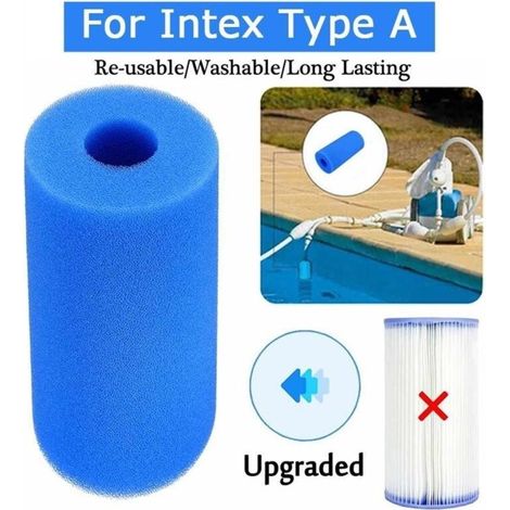 Éponge Filtrante Lavable et Réutilisable pour Piscine - Cylindre Concentrique (Dimensions: 20x10x4cm) (1/4)