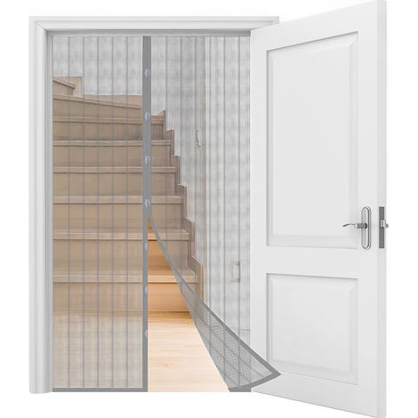 Mosquitera para Puerta Magnética - Malla Cortina Mosquitera para Puerta Antimosquitos Antimoscas Alta Resistencia para Sala de estar, Puerta de Terraza Facil de Instalar , No lleva tira de Velcro (1/5)