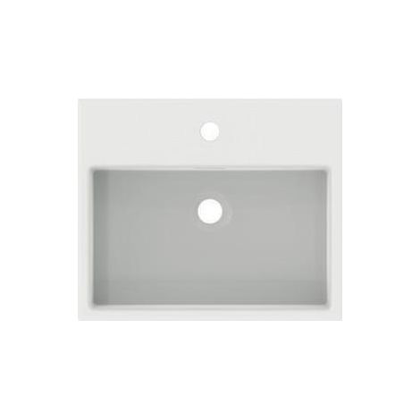 IS Halbeinbauwaschtisch Extra, 1 Hl., m.Ül., 500x420x145mm, Seidenweiß (1/5)