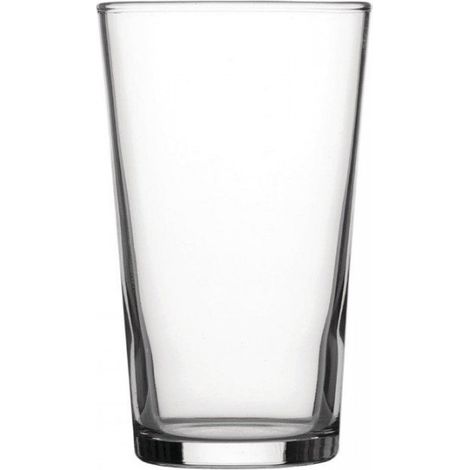 Lot de 48 verres à bière coniques 280 ml, en verre trempé, marquage CE