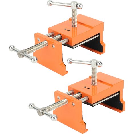 Lot de 2 pinces de fixation pour armoire, montage rapide, en alliage d'aluminium et acier. (1/5)