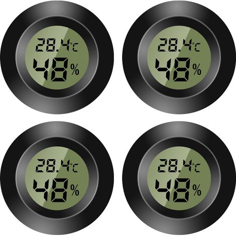 Thermomètre numérique mini hygromètre LCD intérieur extérieur Humidimètre pour humidificateur cave chambre bébé °F °C (1/5)