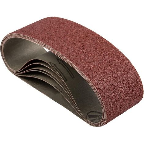 Bande Abrasive 75 x 533 mm, gruau grossier P40, pour ponceuse à courroie, pour le travail du bois, meulage, affûtage, polissage en métal (6 pcs) (1/5)