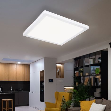 LED Deckenleuchte Wohnzimmerleuchte Esszimmerlampe, verstellbare Lichtfarben, 24W 2100 lm warmweiß, neutralweiß, kaltweiß, LxH 29,1x1,7 cm