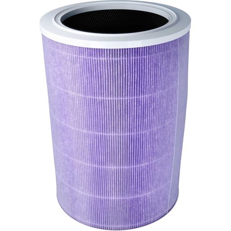 vhbw HEPA Filter compatible with Xiaomi Mi Air Purifier 3H Air Cleaner - Air Filter with Integrated Active Carbon Filter, Antibacterial