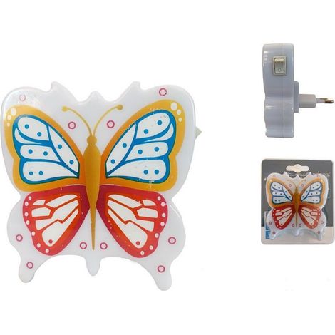Wisdom - Luce Led Notturna Con Forma Di Farfalla Lampada Per Cameretta Bambini Xc-1964 - (1/5)