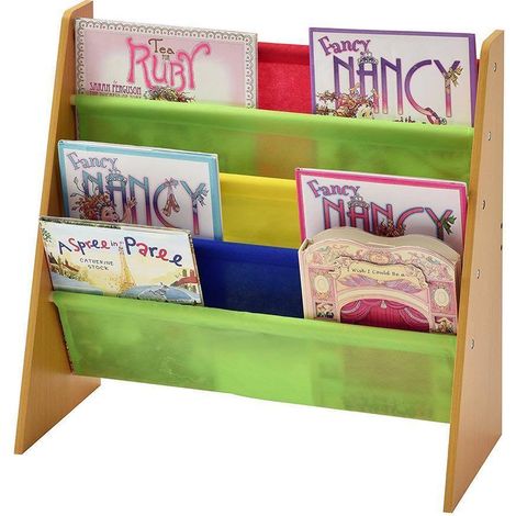 Libreria GINGER HOME COLORS per Bambini con 4 Ripiani in Tessuto (1/5)