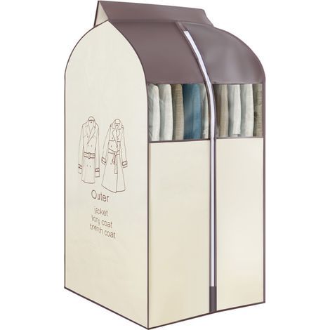 Hanging Garment Bag Storage Bag for Garment Organizer with Transparent PVC Windows Dustproof Garment Support Cover 6048100cm