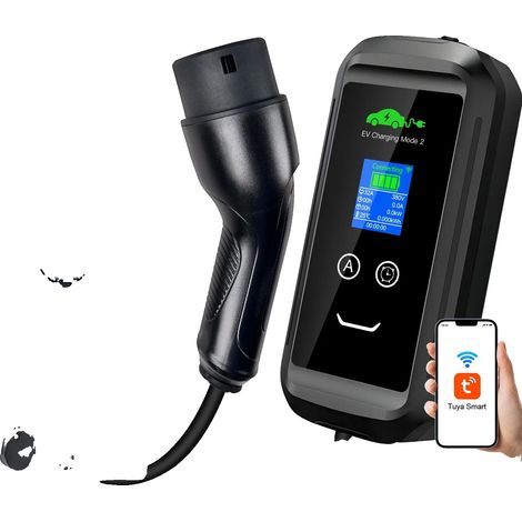 Tragbares EV-Ladegerät, WLAN-Konnektivität, Schnellladung, 22KW 7M APP (1/2)