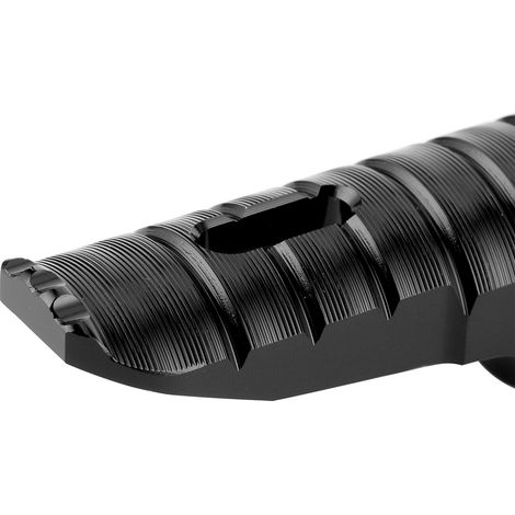 Modification moto : 1 paire de repose-pieds arrière adaptés aux SUZUKI GSX-S1000, GSX-R600 et GSR750 (noirs). (1/5)