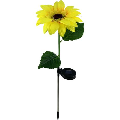 Wasserdichte LED-Solar-Sonnenblumenlampe für Garten, Hof, Terrasse, Patio, Landschaftsgarten. (1/5)