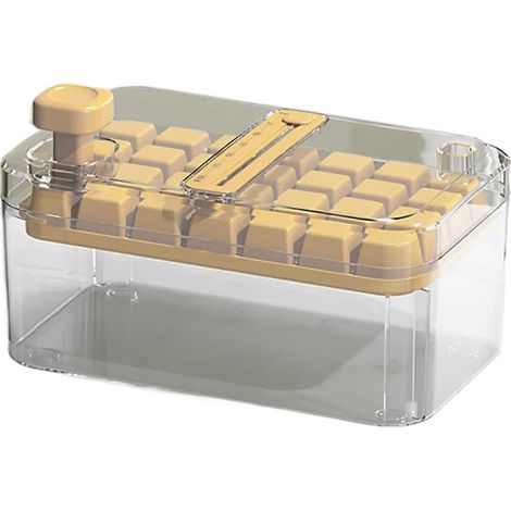 Large whiskey ice cube tray – 6 compartments + lid, easy release
