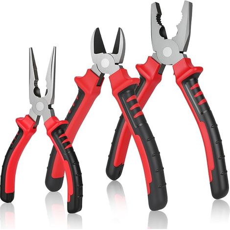 Pliers Set, 3 PCS Carbon Steel Pliers Set (1/5)