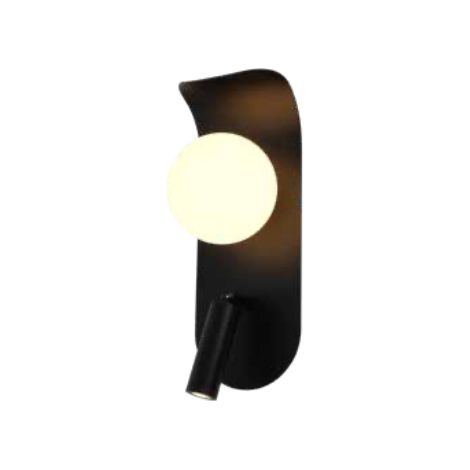Lámpara de pared Pati - 265x100 mm, 1xG9 + LED, 5W, bola de cristal negro (1/3)