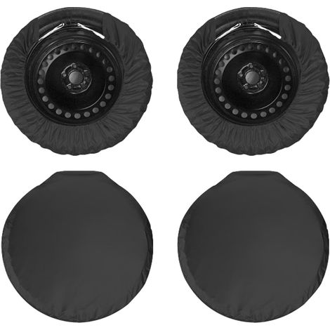 Housses de pneu de voiture avec crochets coupe-vent pour protection contre les intempéries et installation facile (1/5)