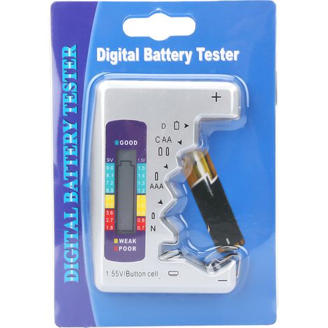 Digitaler Batterietester, Batteriekapazitätsdetektor, Messwerkzeug 90 x 60 mm (1/5)