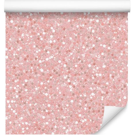 Papier peint à paillettes corail pour salon et chambre 50x1000 cm (1/5)