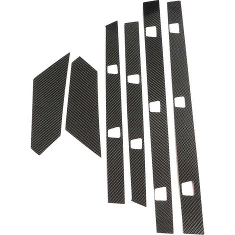 6-teiliges Seitenschweller-Zierleisten-Set aus Kohlefaser mit Spoiler-Schutzabdeckung als Ersatzteil für Polaris (1/5)