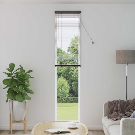 Venetianer Jalousie Dunkelbraun mit Muster 213 x 50 cm PVC