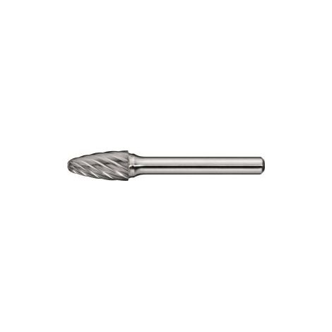 Fresa rotativa RBF INOX D.6mm Cabeza-L.18mm Vástago-D.6mm HM Dentado Normal,fino TECWERK (1/2)