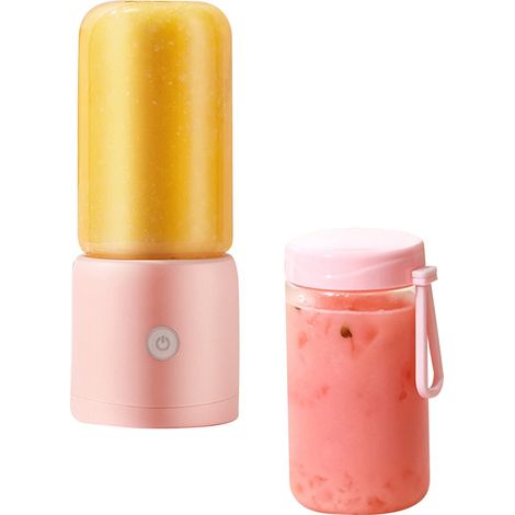 Zitruspresse, Smoothie- und Fruchtsaftentferner, USB-wiederaufladbar, mit 6 Klingen, tragbarer Mixer, ideal für Sport, Reisen und Outdoor-Aktivitäten.
