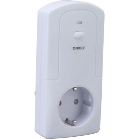 Thermostat Intelligent Sans Fil Wi-Fi Prise Murale pour Chauffage et Climatisation avec Capteur de Température et Humidité