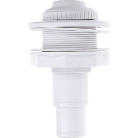 Lntyq Buse d'entrée de piscine, buse de refoulement 32/38 mm Buse d'impulsion de piscine Ø 58 mm Buse de tuyau réglable Adaptateur de tuyau de piscine pour le drainage de la piscine