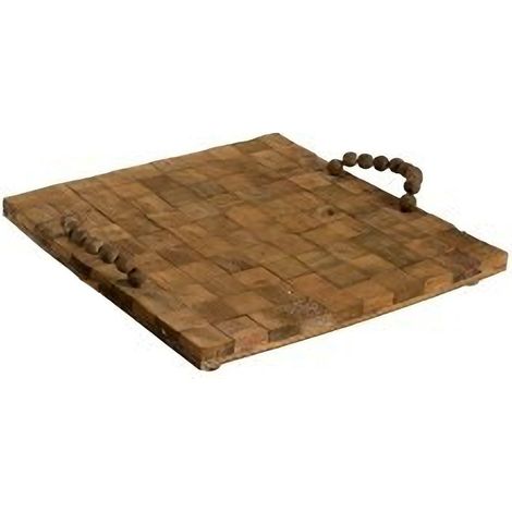 Plateau en bois naturel 32 cm