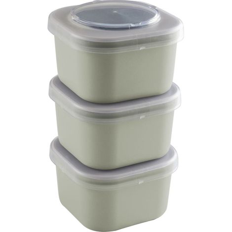 Sunware Food to Go Lunchbox Sigma Home 3er-Set grün Lunchbox (1/2)
