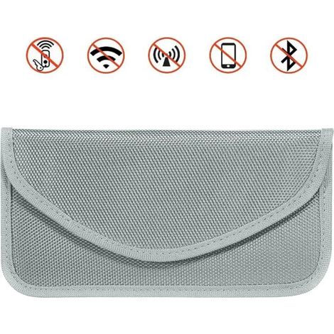 Protección de Llave de Coche sin Llave Faraday Bolsa, Llave Remota Blindaje Funda Llave, Coche Señal Bloqueo Faraday Llave Bolsa Anti-Radiación (1/5)