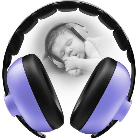 1 casque antibruit, casque antibruit d'apprentissage du sommeil (violet) - 11439 (1/4)