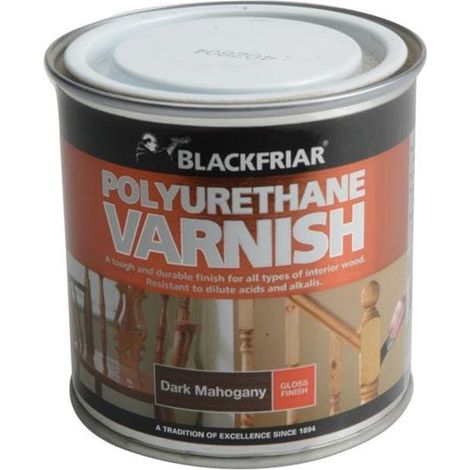 Blackfriar Polyurethane Varnish P65 in Dark Mahogany Gloss – 250ml