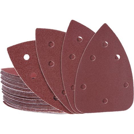 Kit de papier abrasif détaillé, papier de verre pour souris, 140x100mm, 6 trous, 40 pièces (1/5)