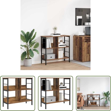 Étagère industrielle - Étagère Bois Ancien 82 x 32 x 79 cm Bois d'ingénierie (1/5)