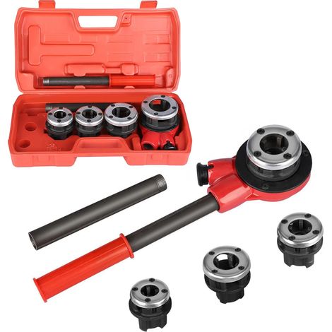 Handgewindeschneider, Gewindebohrer-Set, Gewindeschneid-Kit für 1/2", 3/4", 1", 1-1/4" Handhydraulikschläuche, Handkoffer für Hydrauliksystem (1/5)