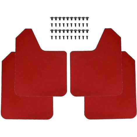 4 bavettes garde-boue pour Ford Focus ST RS SE ST170 ST225 ST250 ST300 RS500 Mk Mk2 Mk3 Mk35 Mk4 2 3 4 - Lot de 4 rouges (1/5)