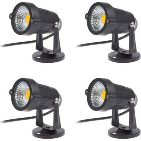 Set di 4 faretti LED regolabili da 3W (220V) – Grado di protezione IP65 – Corpo in alluminio – Testa orientabile per illuminazione mirata (1/5)