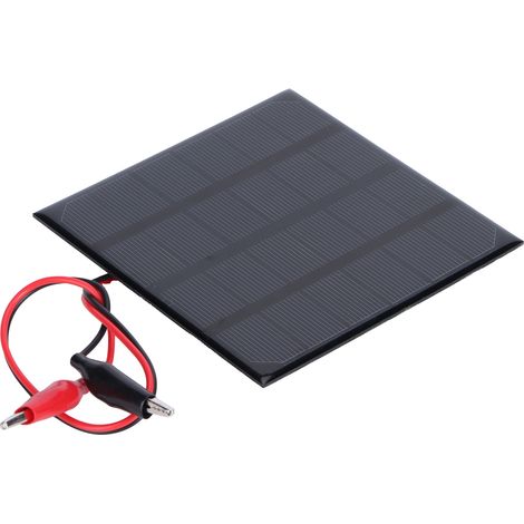 Panneau solaire monocristallin 2W 6V avec clip plaque charge solaire bricolage pour jouets lampe chargeur (1/5)