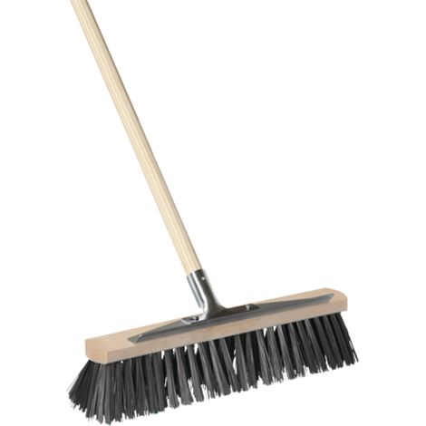 Scopa da strada, spazzola da giardino, per uso domestico, 40 cm