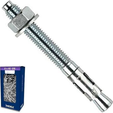 DUVER box anclaje perno mta cincado anc.perno 8-75 , 0CAJA