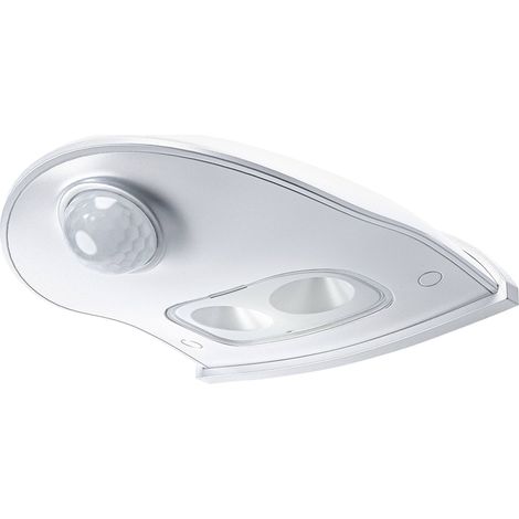 OSRAM Door LED avec détecteur de mouvement, fonctionne sur batterie, 4000K, 40lm, 0,95W, IP54, blanc, éclairage vers le bas, convient aux entrées (1/5)