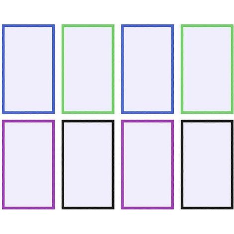 Étiquettes magnétiques colorées et créatives, réutilisables et effaçables à sec, pour la maison et le bureau-5.50X3.00X0.10CM (1/4)