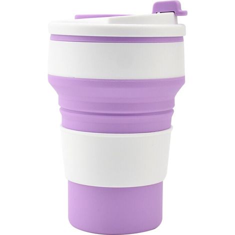 Zusammenfaltbarer Silikon-Wasserbecher, tragbarer Sportbecher für Outdoor-Aktivitäten