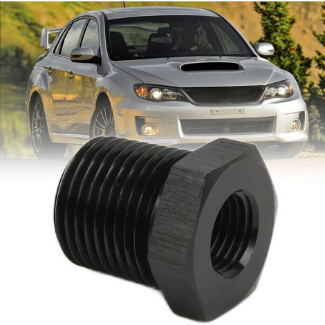 Adaptateur Réducteur 1/4 NPT Mâle vers 1/8 NPT Femelle Noir pour Automobile