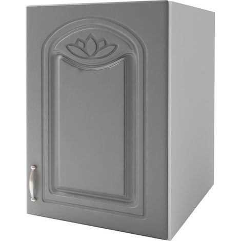 Meuble De Cuisine 1 Porte 50 Cm Dina Gris