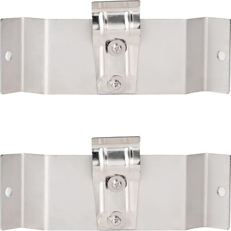 Metal Shower Panel Corner Mounting Bracket with Mounting Accessories 20 x 6 cm (1/5)
