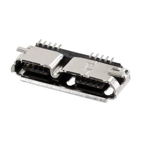 Connecteur USB embase femelle horizontale econ connect MICUBN10BBS BB-Typ 1 pc(s) (1/2)