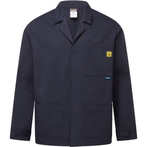 Chaqueta de laboratorio antiestática ESD PORTWEST AS18 XXXL Azul marino