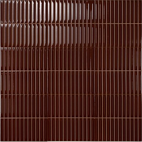 Carrelage Mur Ceramic Connection Brown Brillante 20x20 PRÉ-DÉCOUPÉ (1,5x10)