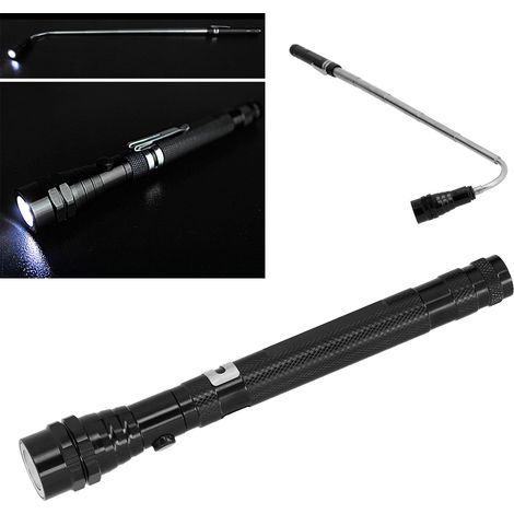 Magnetisches Hebewerkzeug mit 3 LEDs, teleskopierbare und flexible LED-Taschenlampe für Outdoor-Camping (1/5)